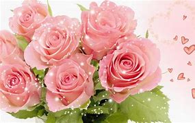 Image result for Pink Hearts and Roses