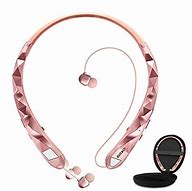 Image result for Rose Gold Bluetooth Headphones Retractable