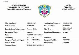 Image result for Pao166679 Qatar Visa