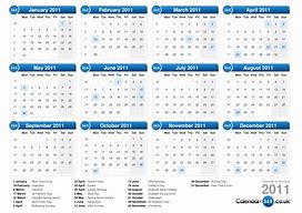 Image result for 2011 Calendar with Holidays