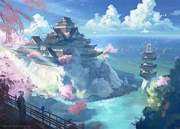 Image result for Anime Castle Drawing