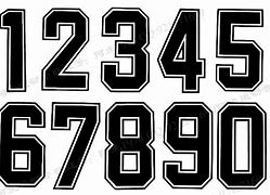 Image result for NBA Jersey Number Font