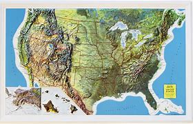 Image result for United States Relief Map