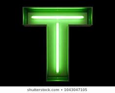 Image result for Neon Green Letters