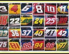 Image result for NASCAR Drivers Car Numbers