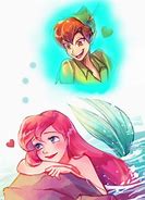 Image result for The Little Mermaid Peter Pan
