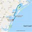 Image result for Map of East Coast