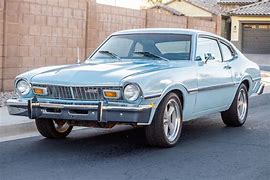 Image result for 74 Ford Maverick Light Blue 4 Door