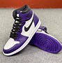 Image result for Purple Air Jordans High Tops