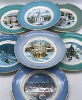 Image result for Avon Xmas Plates