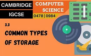 Image result for Types of Secondary Memory in Computer