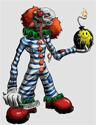 Image result for Scary Cartoon Clown Drawings