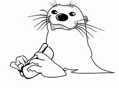 Image result for Printable Otter Pictures