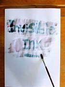 Image result for Invisible Ink