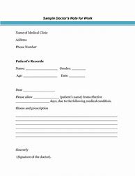 Image result for Urgent Care Doctors Note Template