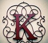 Image result for Wrought Iron Wall Decor Letters
