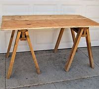 Image result for Sawhorse Table