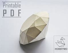 Image result for 3D Paper Diamond Sculpture