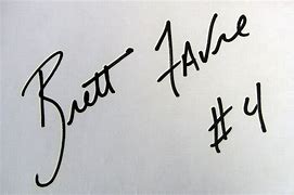 Image result for Brett Favre Signature