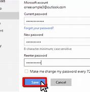 Image result for Change Password On Hotmail Account