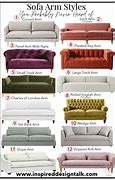 Image result for Sofa Arm Styles
