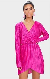 Image result for Pink Wrap Dress