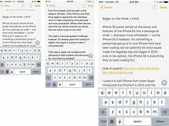 Image result for iPhone SE Screen Text Size