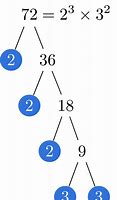 Image result for 72 Factors Tree Multiples