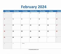 Image result for February Monthly Printable Calendar