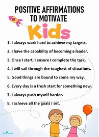 Image result for Words of Affirmation for Kids