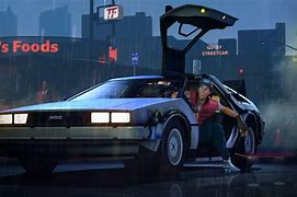 Image result for Back to the Future Car Wallpaper