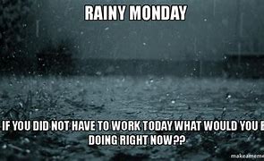 Image result for Rainy Monday Work Meme