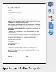 Image result for Letter of Intent for Appointment Sample