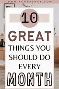 Image result for 10 Things You Should Do