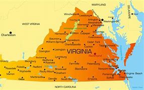 Image result for Virginia in USA Map
