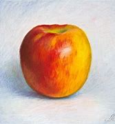 Image result for Realistic Apple Drawing Easy Oil Pastels