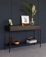 Image result for Dark Wood Console Table