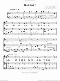 Image result for Steal Away Sheet Music