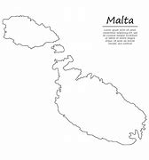 Image result for Malta Valletta Outline Map