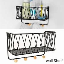Image result for Hanging Shelves with Wrought Iron Hooks