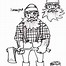 Image result for Lumberjack Drawing
