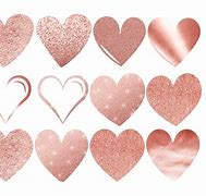 Image result for Rose Gold Glitter Heart