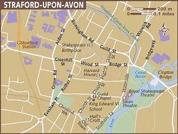 Image result for Stratford Upon Av On Map Town Centre