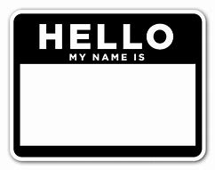 Image result for Hi My Name Is Sticker PNG