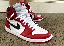 Image result for Jordan 1 Chicago White Laces