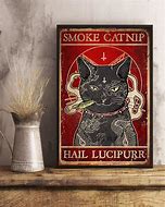 Image result for Cat Smoking Catnip