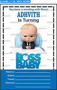 Image result for Boss Baby Birthday Card