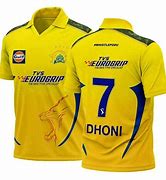 Image result for CSK Jersey MS Dhoni Front