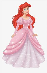 Image result for Disney Princess Ariel Pink Dress Plush