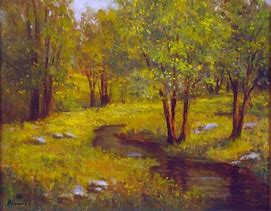 Image result for Country Stream Paintings